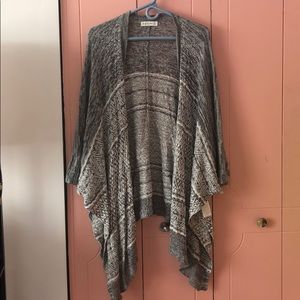 Abercrombie & Fitch asymmetrical tribal poncho